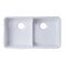 Alfi Brand 32" Short Wall Dbl Bowl Lip Apron Fireclay Farmhouse Kitchen Sink, WHT AB5123-W - alternate 8
